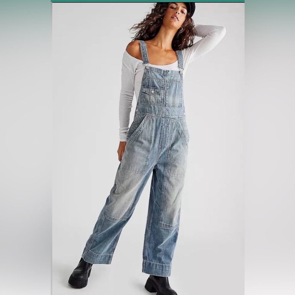 FREE PEOPLE x We the free Murphy utility overalls size extra small - Picture 3 of 11
